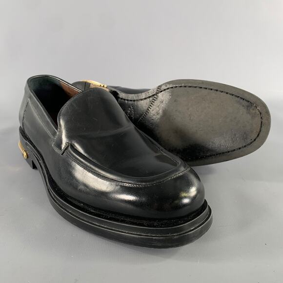 SALVATORE FERRAGAMO Size 8 Black Leather Yacht Loafers main image 8